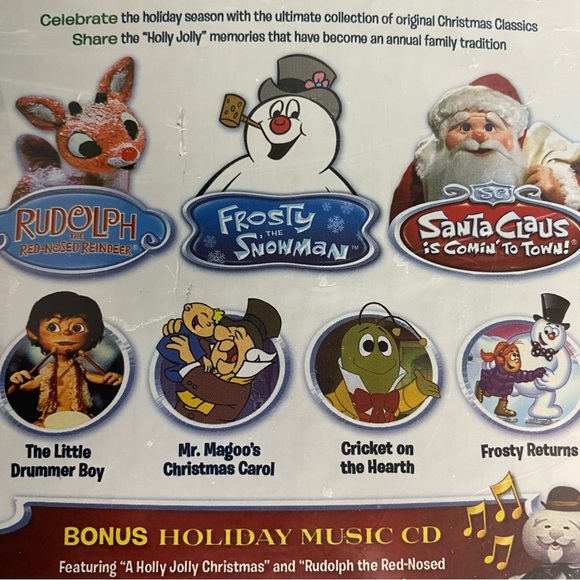 The Original Christmas Classics DVD 7 Holiday Favorites Sealed Bonus CD - Picture 2 of 7